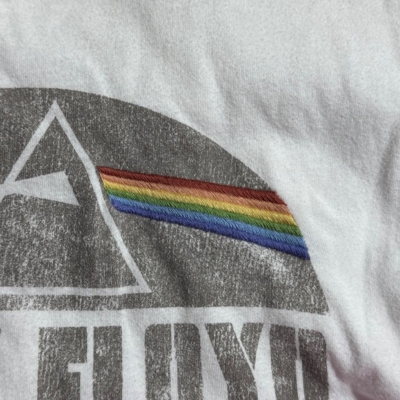 Abercrombie & Fitch 100% Cotton Pink Floyd '73 Tour Graphic Tee White S - Picture 5 of 5